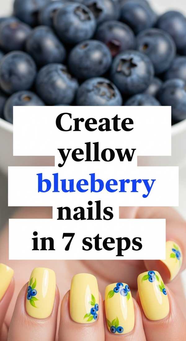 Create Yellow Blueberry Nails In 7 Steps 69ea689a7332f