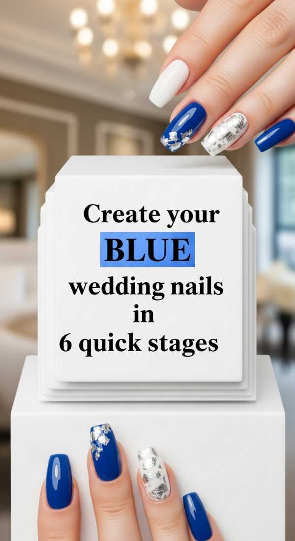 Create Your Blue Wedding Nails In 6 Quick Stages 69ecefd942547