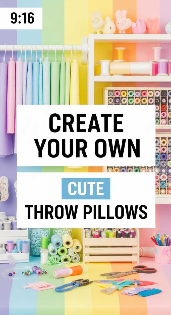 Create your own cute throw pillows in 3 minutes