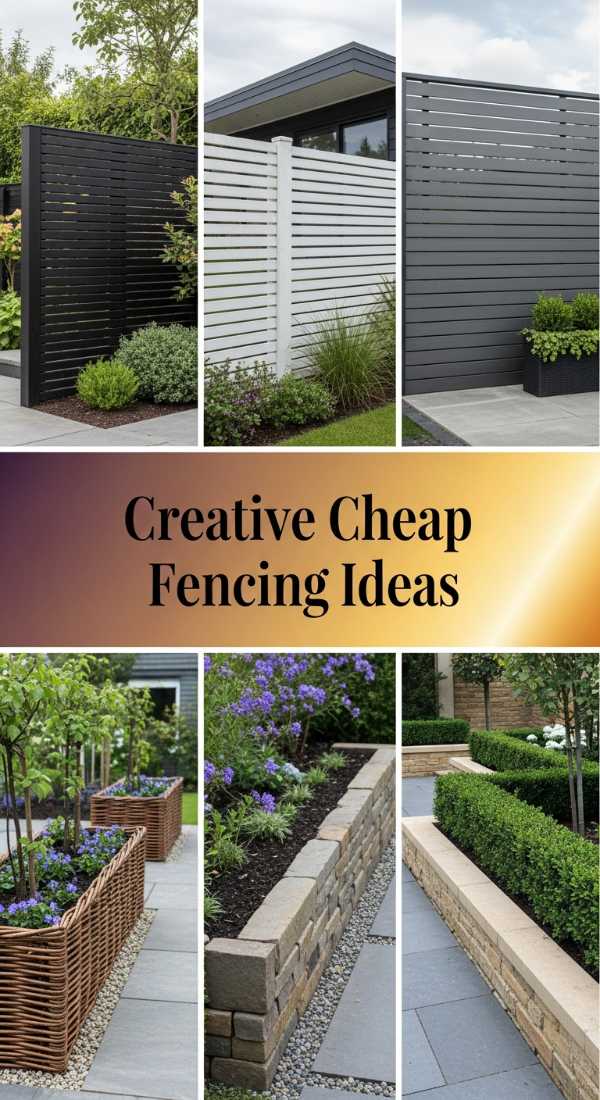 Creative Cheap Fencing Ideas 69e64b842a45c