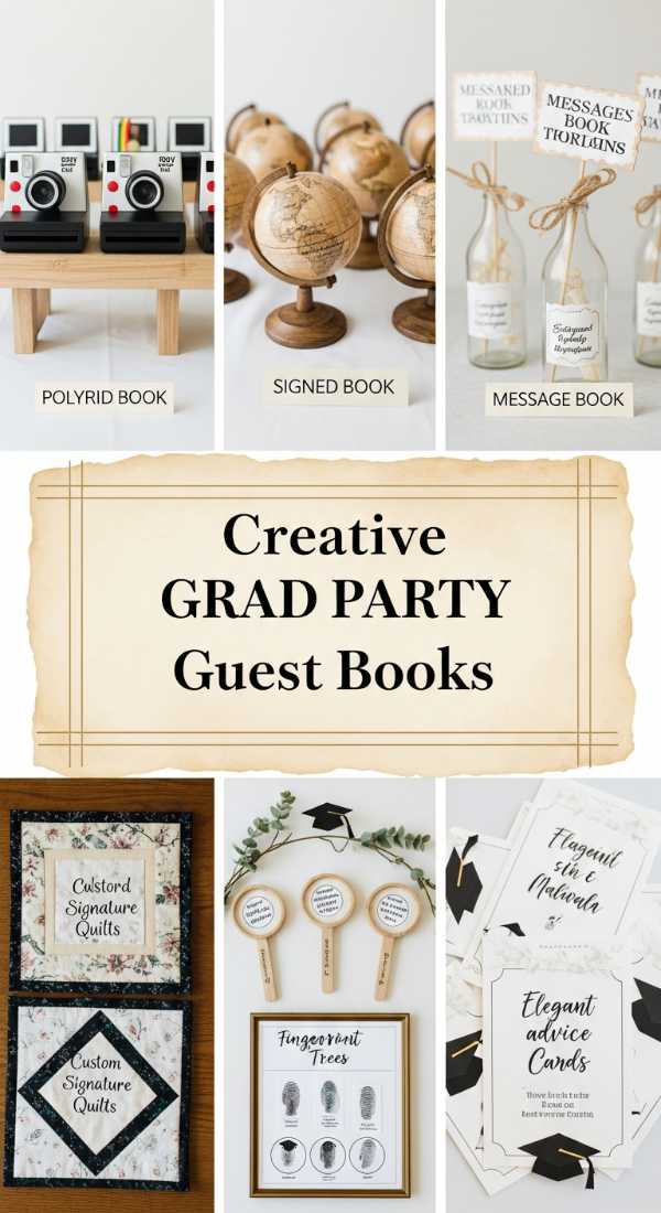 Creative Grad Party Guest Books 69df234e41bf6