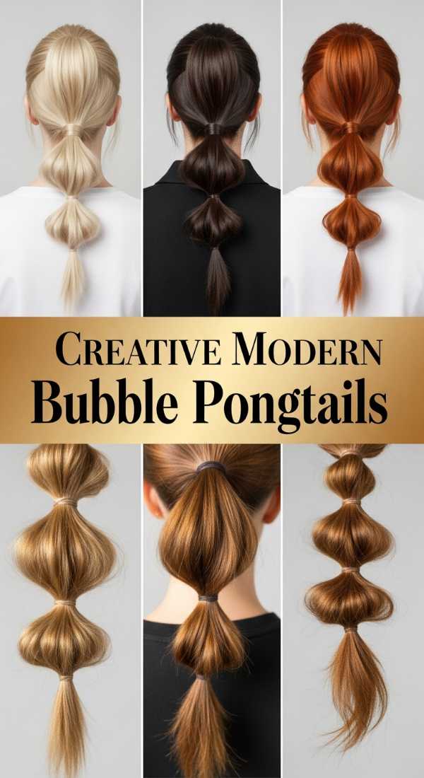 Creative Modern Bubble Ponytails 69e33a00bcf0e