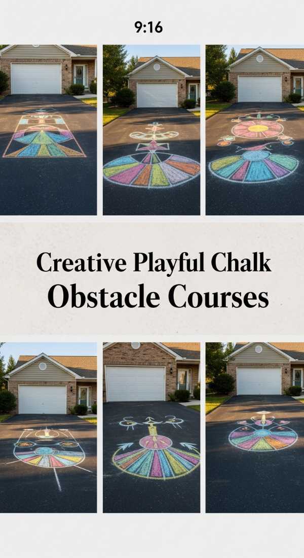 Creative Playful Chalk Obstacle Courses 69efa26753085