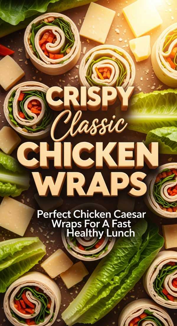 Crispy Chicken Caesar Wraps For An Easy Lunch 69edbb07e5d56