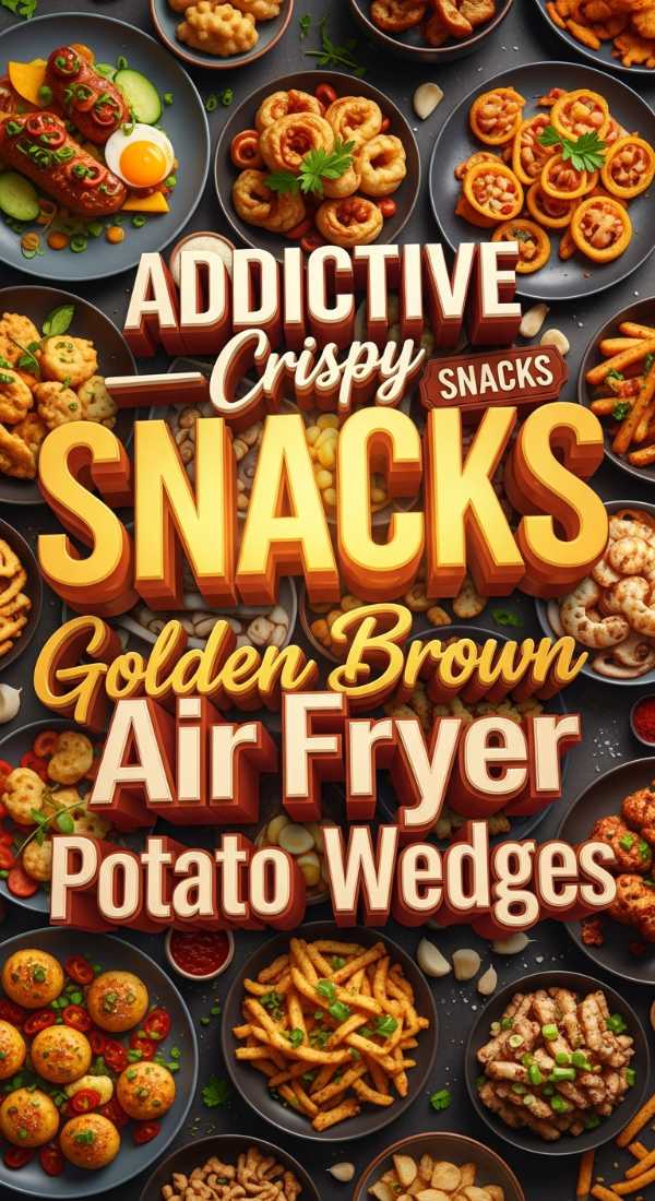 Crispy Garlic Parmesan Air Fryer Potato Wedges