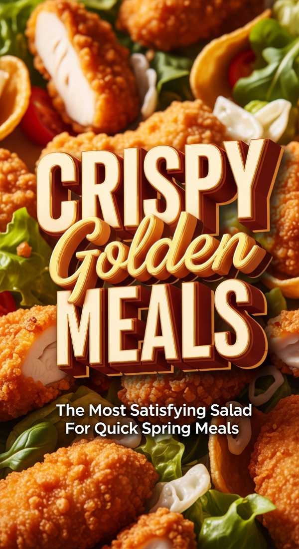 Crispy Golden Fried Chicken Spring Salad 69e5cb77c5291