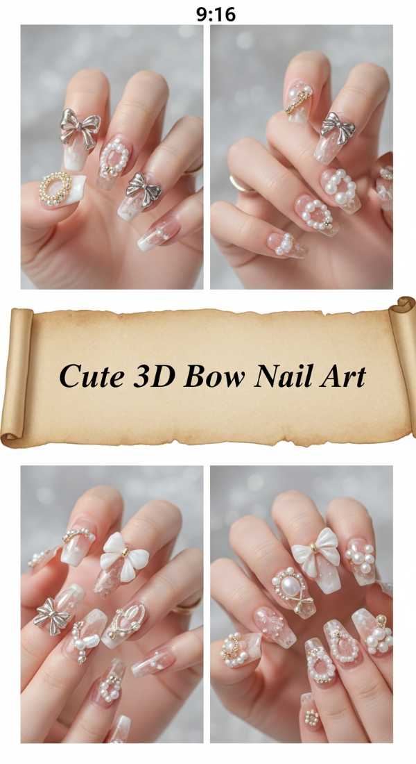 Cute 3d Bow Nail Art 69e350f043927