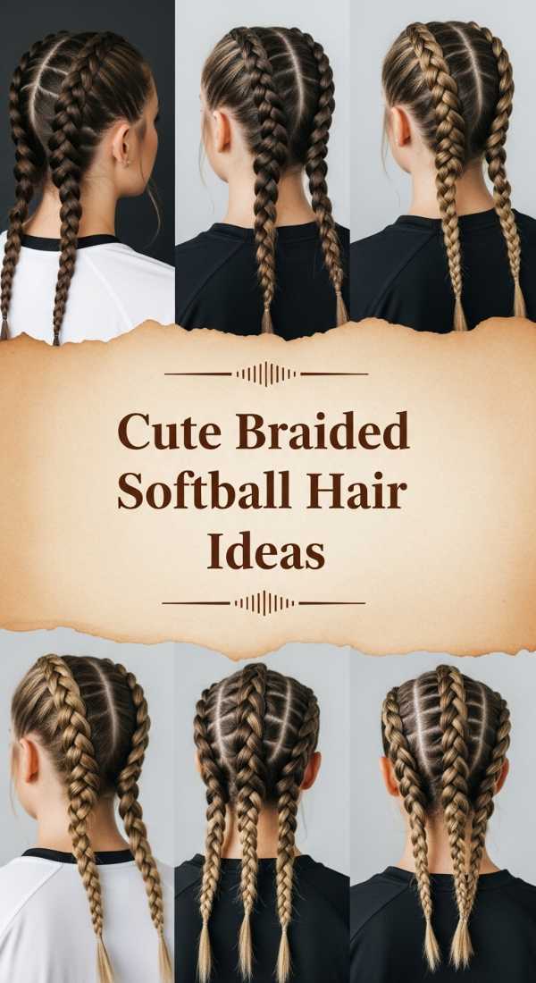Cute Braided Softball Hair Ideas 69eb966d48fa7