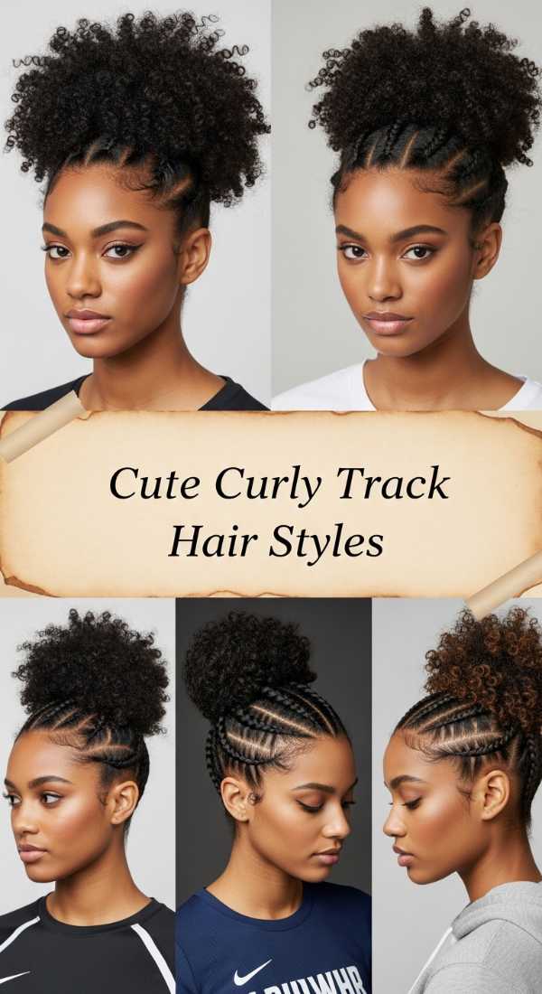 Cute Curly Track Hair Styles