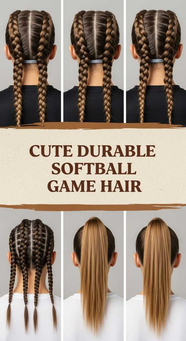 Cute Durable Softball Game Hair 69f261dba9352