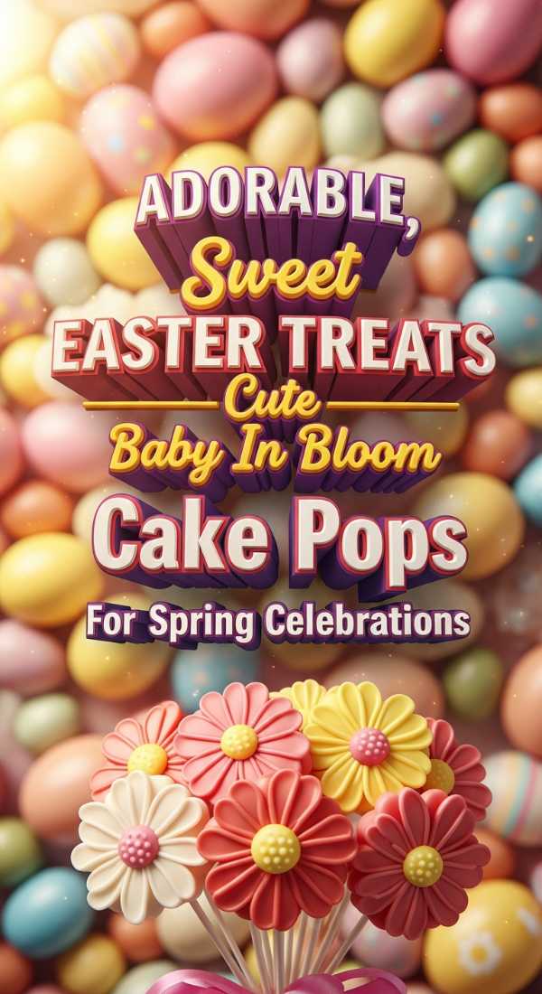 Cute Easter Desserts And Flower Cake Pops Ideas 69dfd96d65d0f