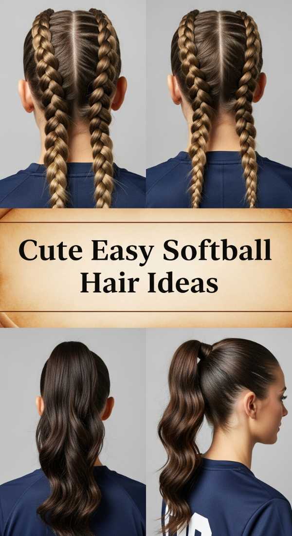Cute Easy Softball Hair Ideas 69ef4935aaf08