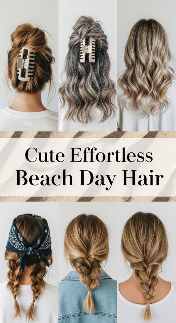 Cute Effortless Beach Day Hair 69f261e9331b1