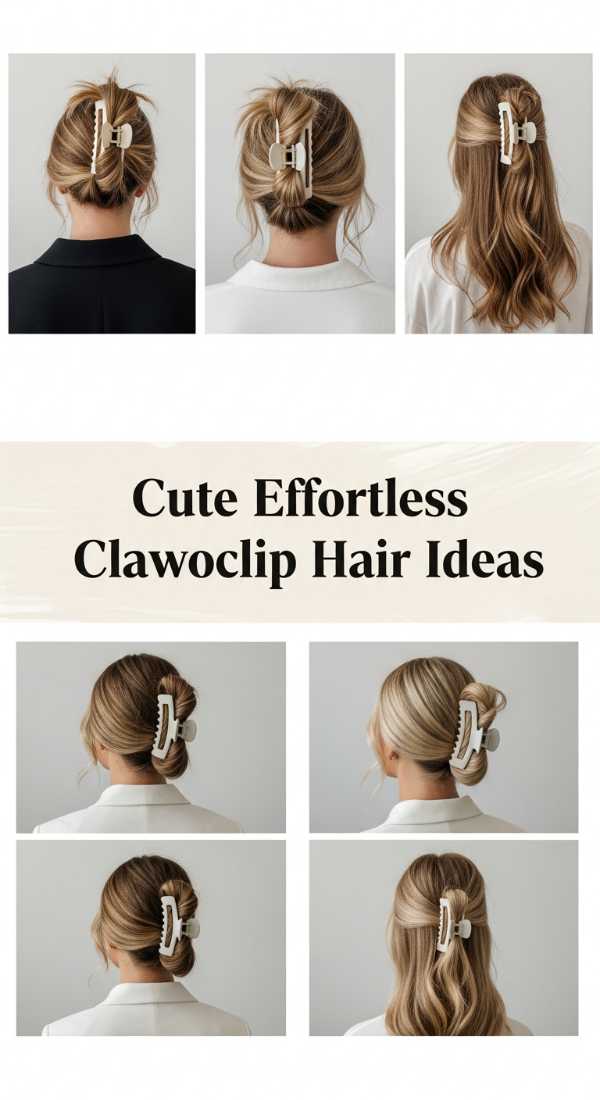 Cute Effortless Clawclip Hair Ideas 69e742cd7cb26