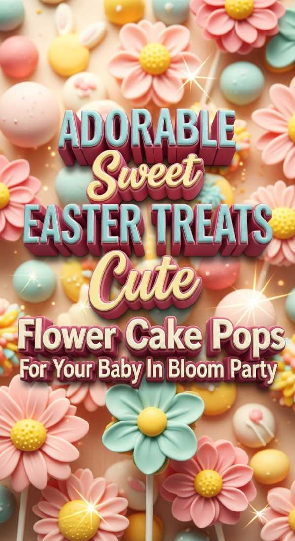 Cute Flower Cake Pops For Your Baby In Bloom Party 69edb91a657fd