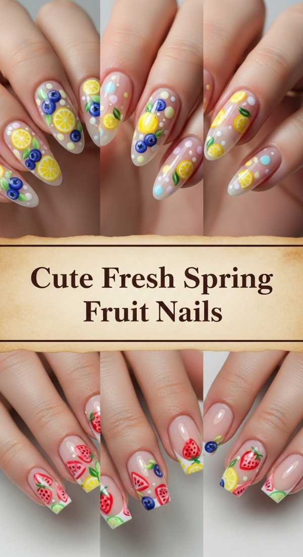 Cute Fresh Spring Fruit Nails 69ee4178af342