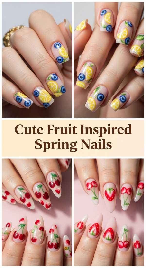 Cute Fruit Inspired Spring Nails 69e5f3f6d2eb0
