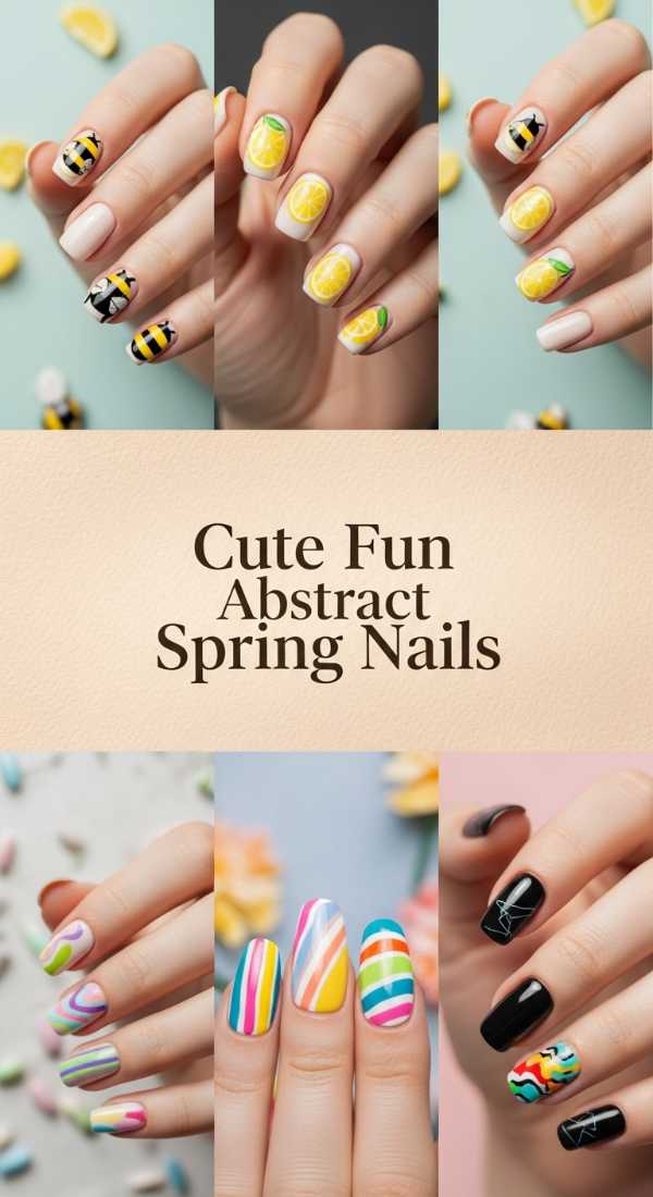Cute Fun Abstract Spring Nails 69f24a7a17d97