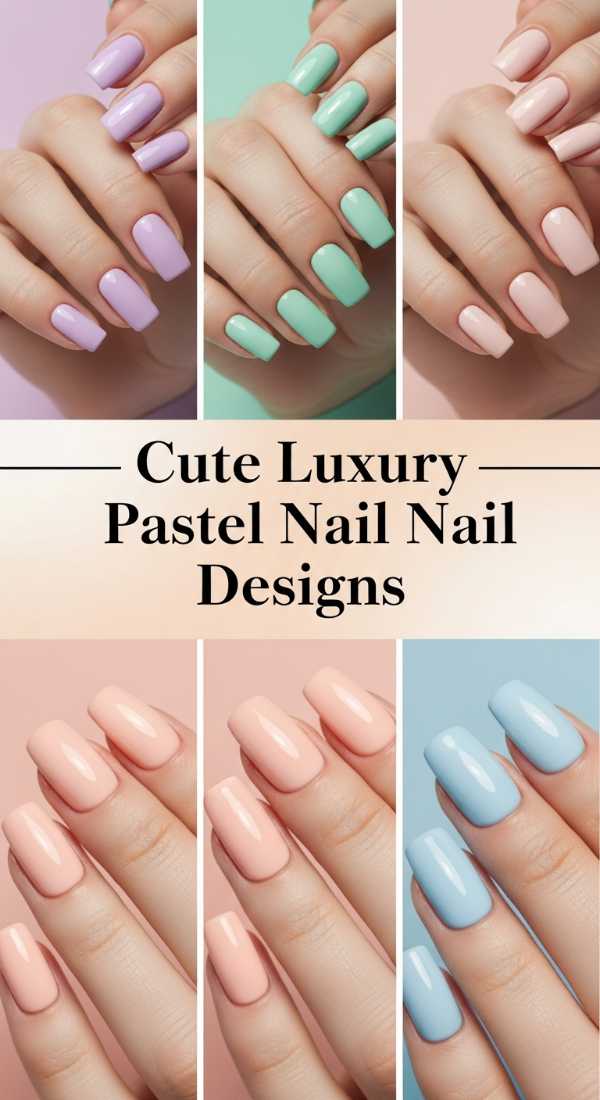 Cute Luxury Pastel Nail Designs 69ef3c8277dfb