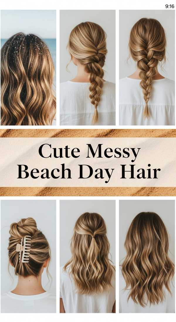 Cute Messy Beach Day Hair 69ecef998894e