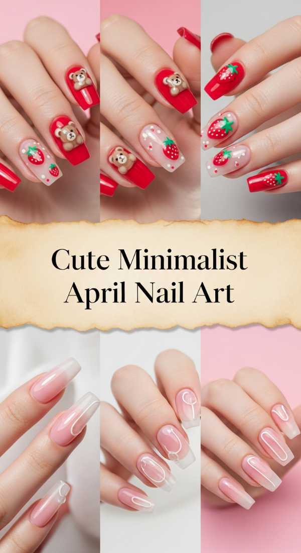 Cute Minimalist April Nail Art 69e905b5ed442