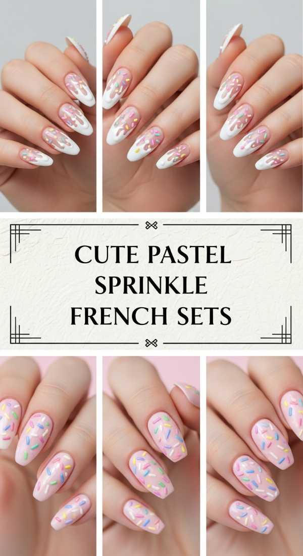 Cute Pastel Sprinkle French Sets 69e9ccf75ade8