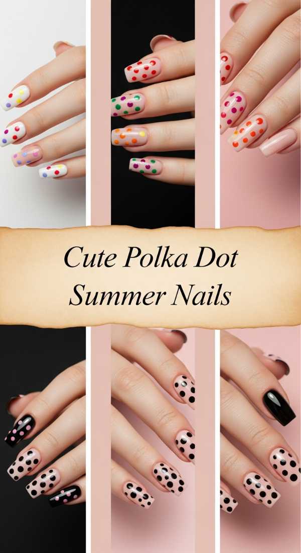 Cute Polka Dot Summer Nails 69ee592aab4dc