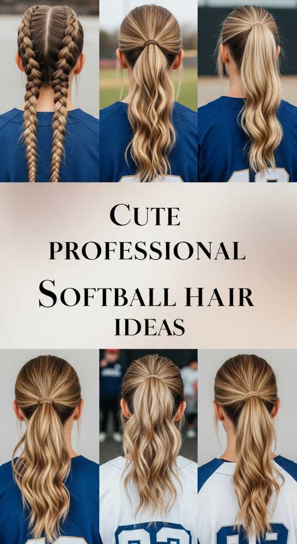 Cute Professional Softball Hair Ideas 69f262c218205