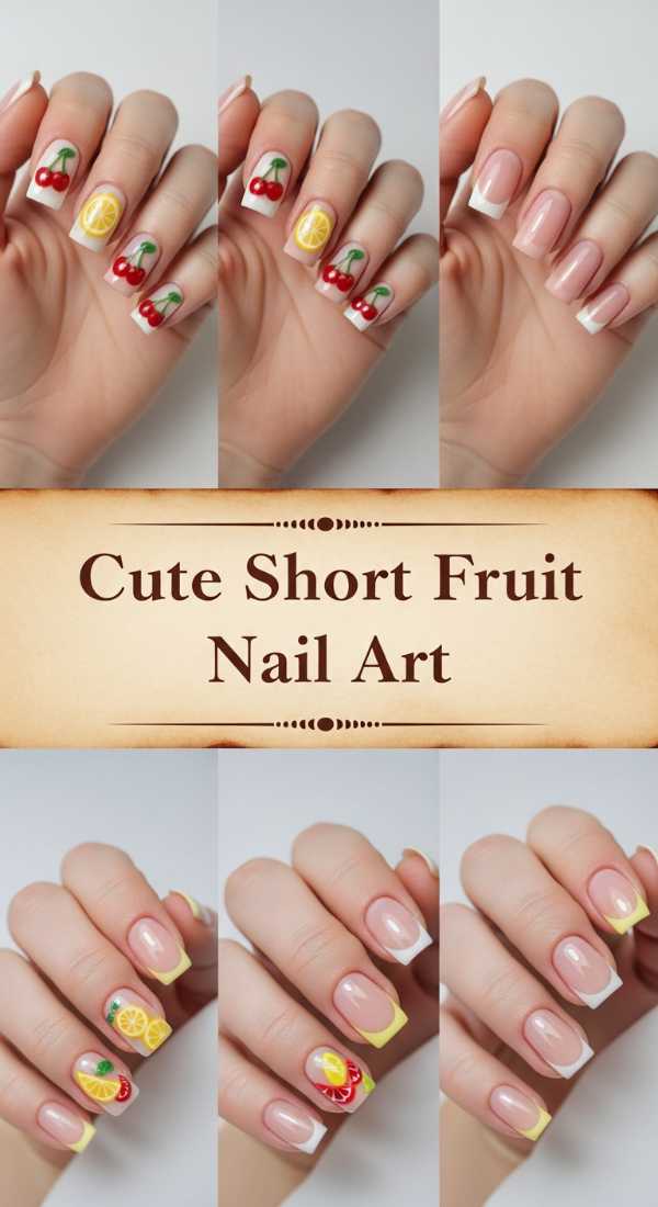 Cute Short Fruit Nail Art 69eb728113c5d