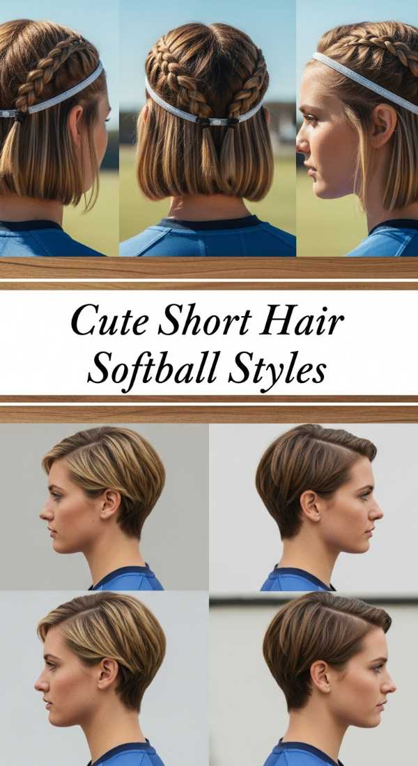 Cute Short Hair Softball Styles 69df3fbfdcc39