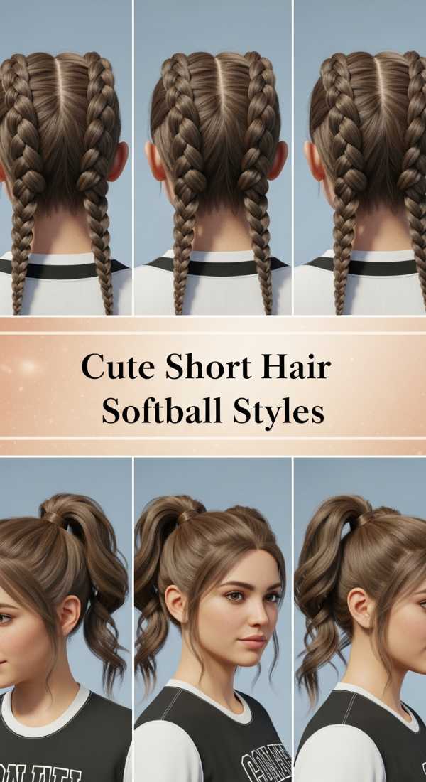 Cute Short Hair Softball Styles 69ef4a4488853