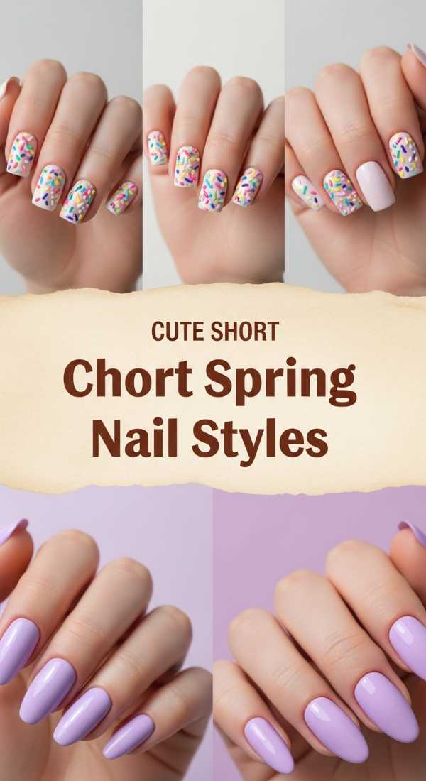 Cute Short Spring Nail Styles 69ecf74f11bc7