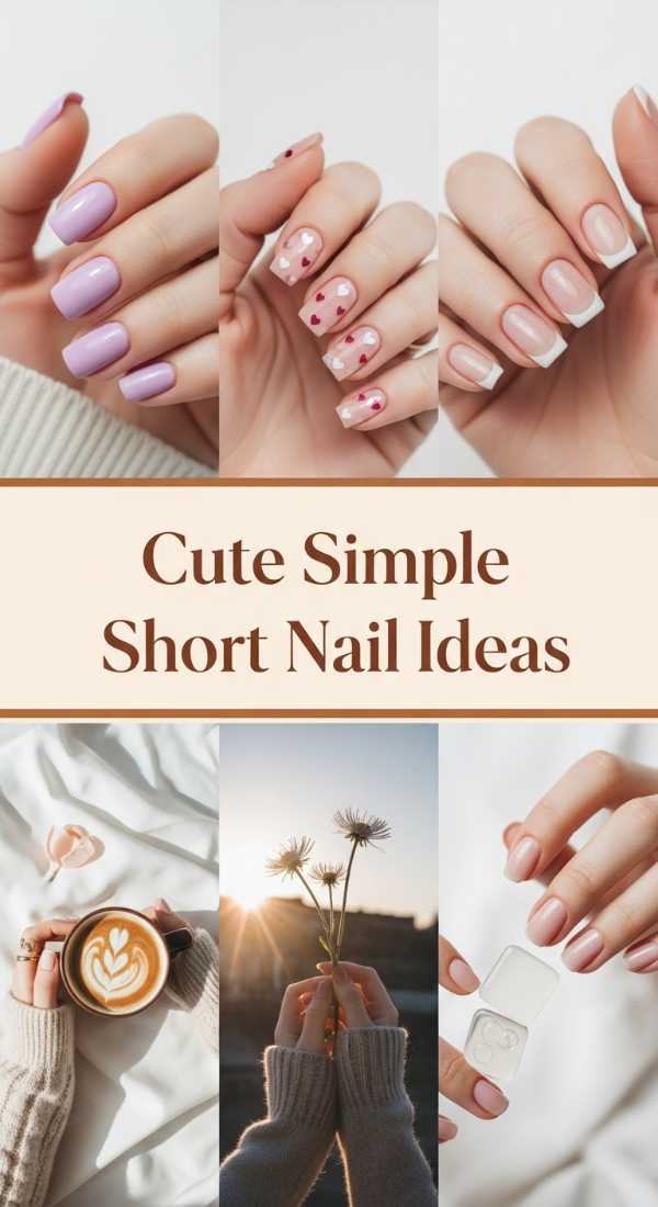 Cute Simple Short Nail Ideas 69ecf7412ba5b