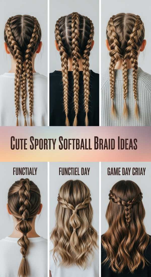 Cute Sporty Softball Braid Ideas 69ee52fc2c1d6