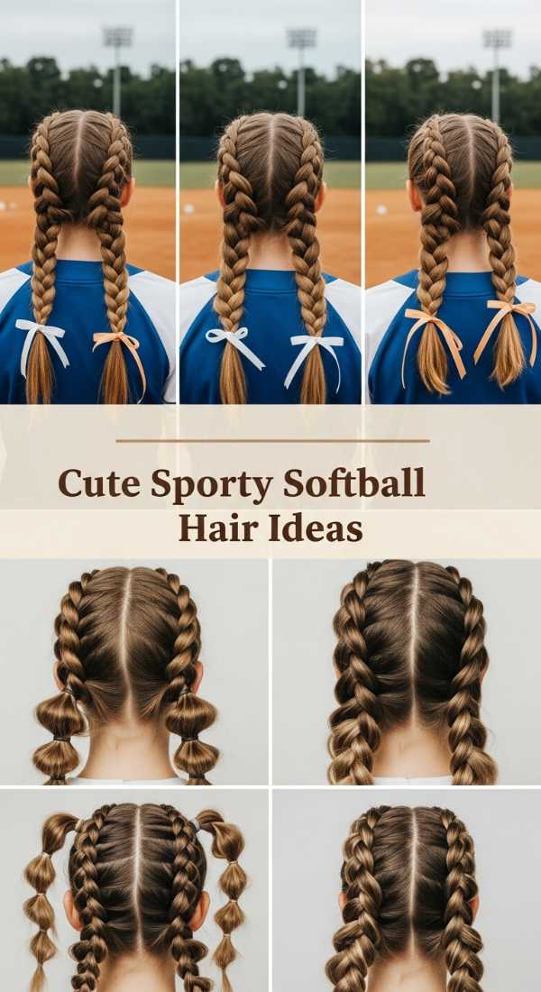 Cute Sporty Softball Hair Ideas 69f33d898423a