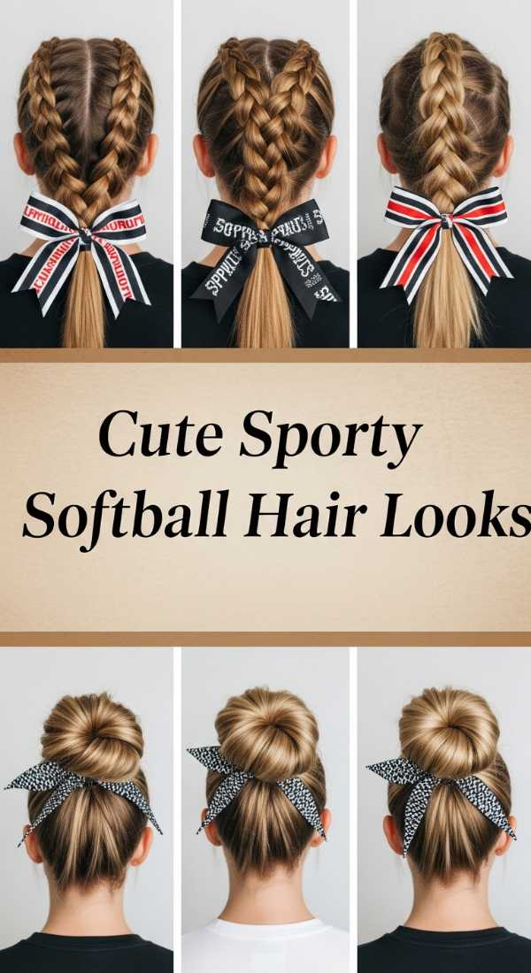 Cute Sporty Softball Hair Looks 69e9d3fa73dc9