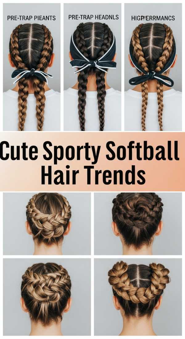 Cute Sporty Softball Hair Trends 69eb9678925ac