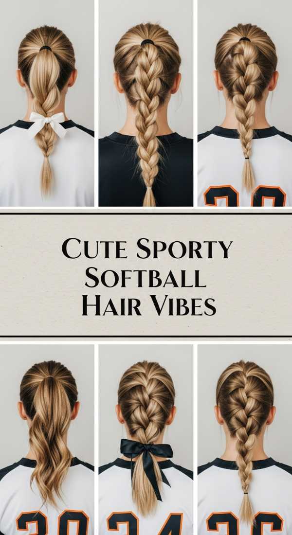 Cute Sporty Softball Hair Vibes 69df3fcbb11d9