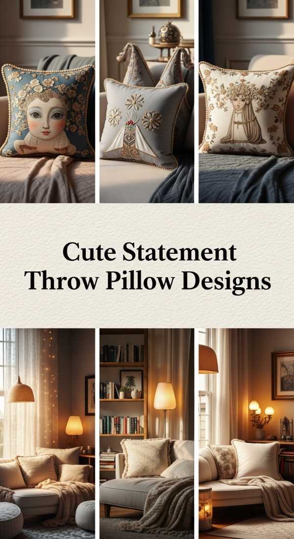 Cute Statement Throw Pillow Designs 69ed0341bc97e