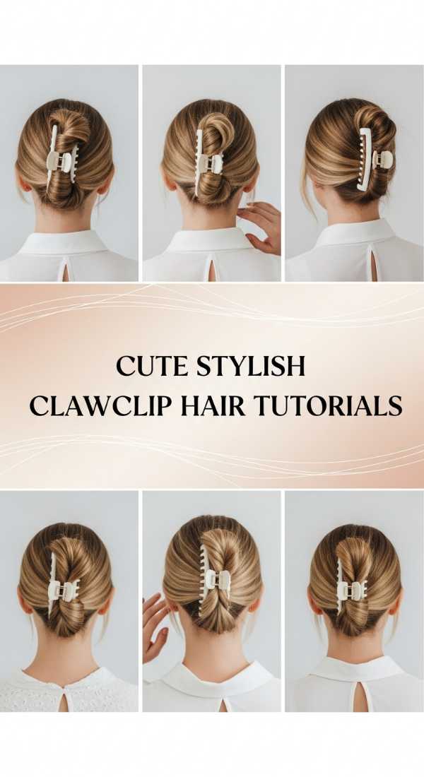 Cute Stylish Clawclip Hair Tutorials 69ef495ac6a95