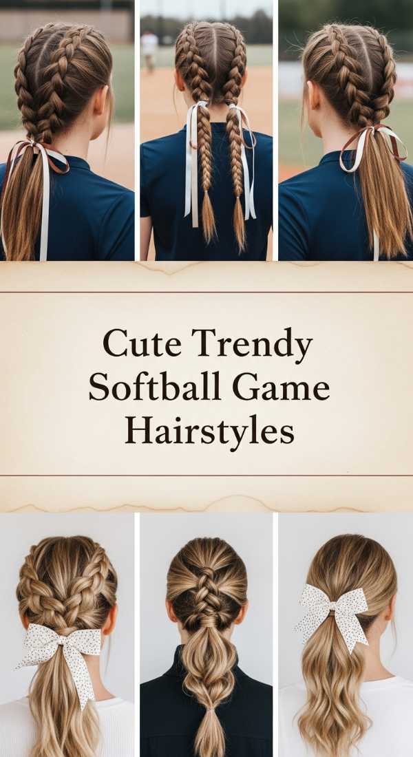 Cute Trendy Softball Game Hairstyles 69f262d29ada8