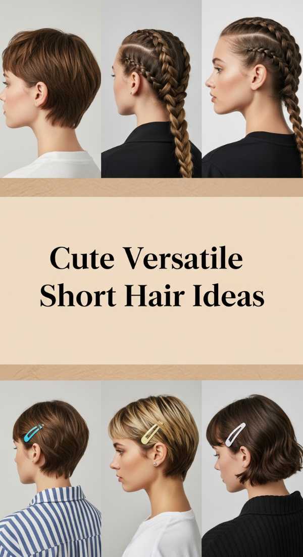 Cute Versatile Short Hair Ideas 69e33a0bb9612