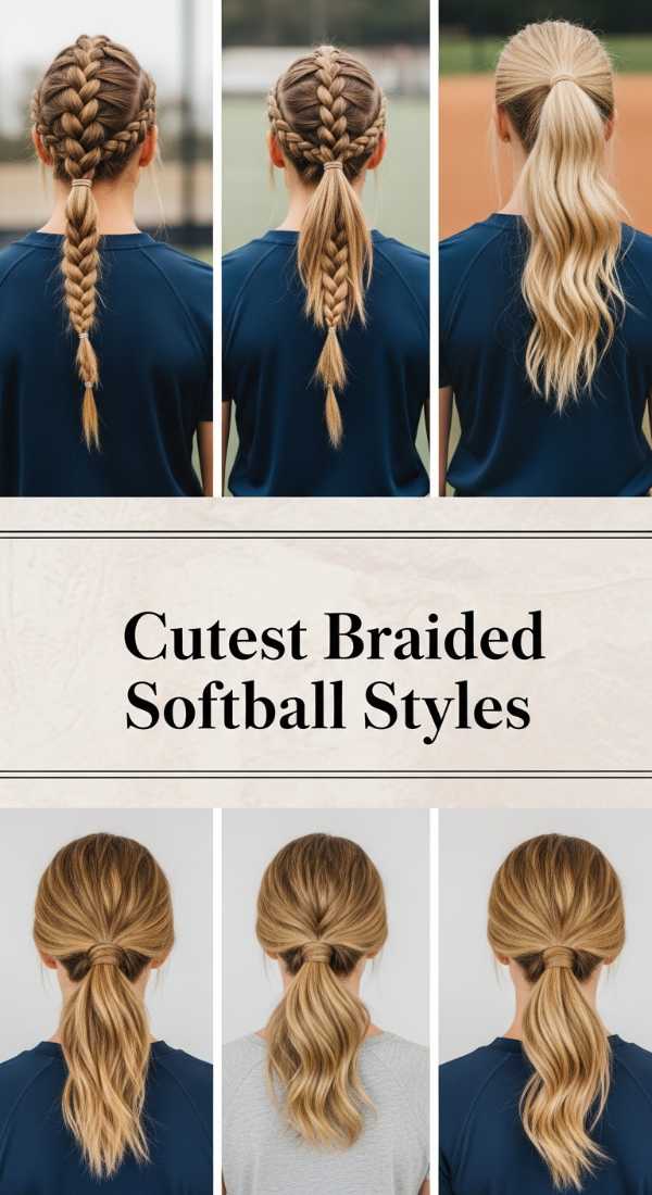 Cutest Braided Softball Styles 69ee51c24548f
