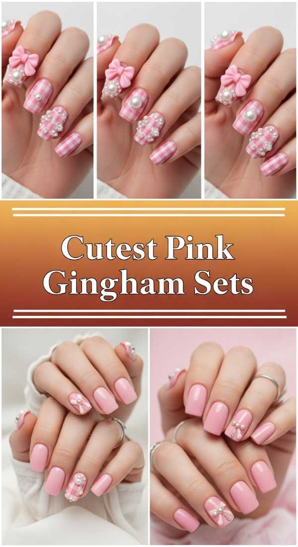 Cutest Pink Gingham Sets 69e9ccfb8aa9a