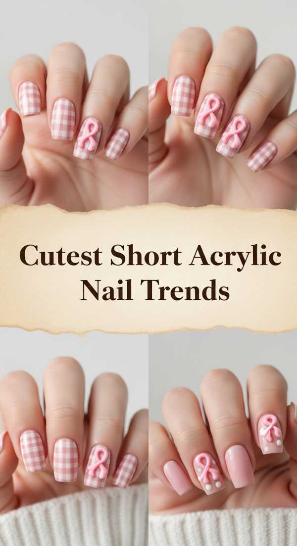 Cutest Short Acrylic Nail Trends 69e350e713139