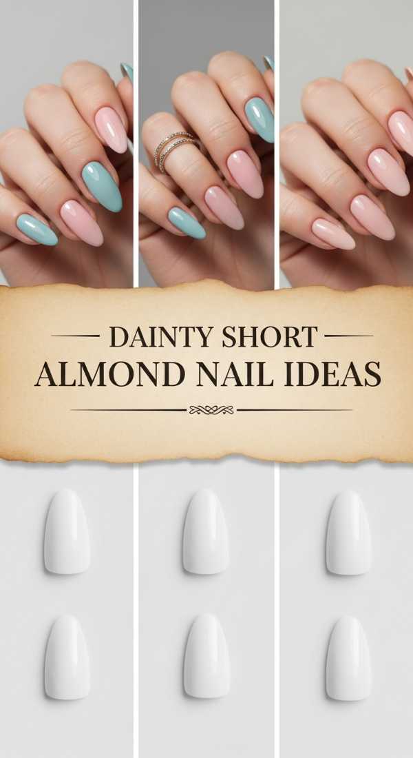 Dainty Short Almond Nail Ideas 69ee5920c89df