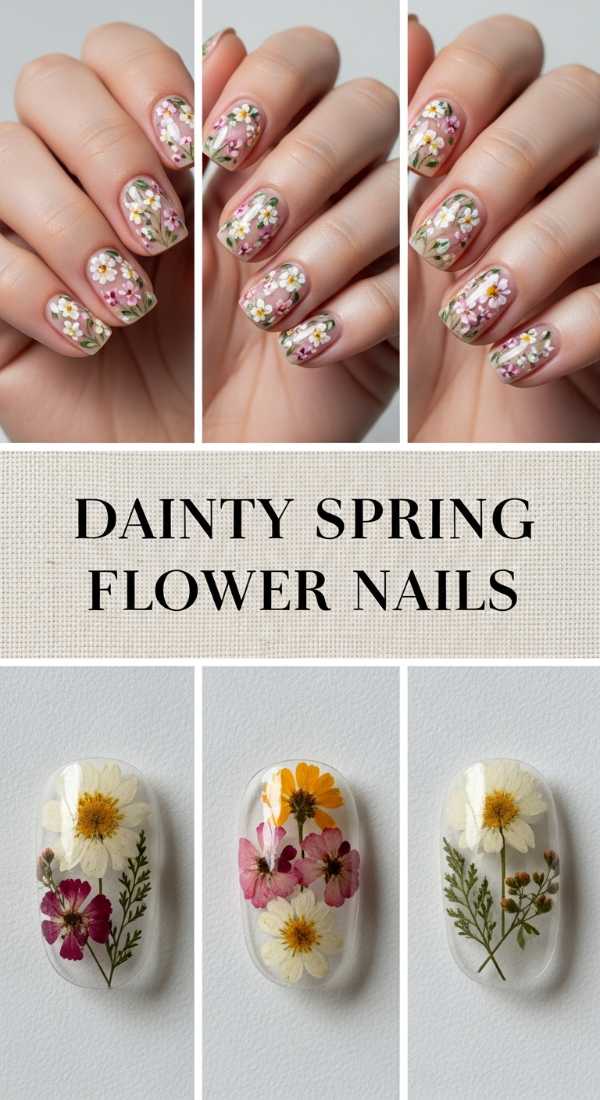 Dainty Spring Flower Nails 69f0ca5ac8383