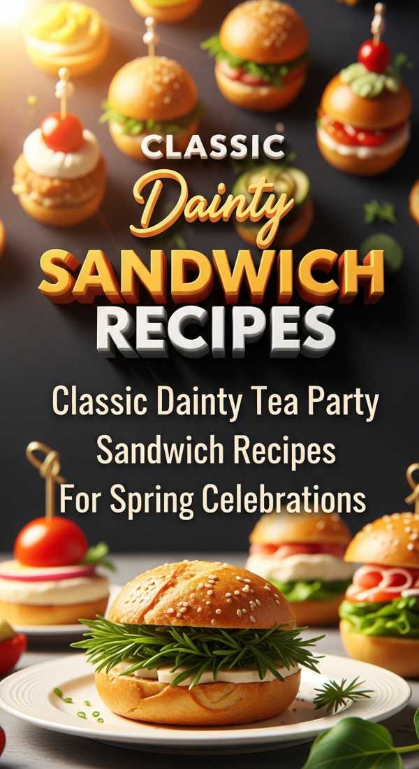 Dainty Tea Party Sandwich Recipes 69dde7c18f7a2