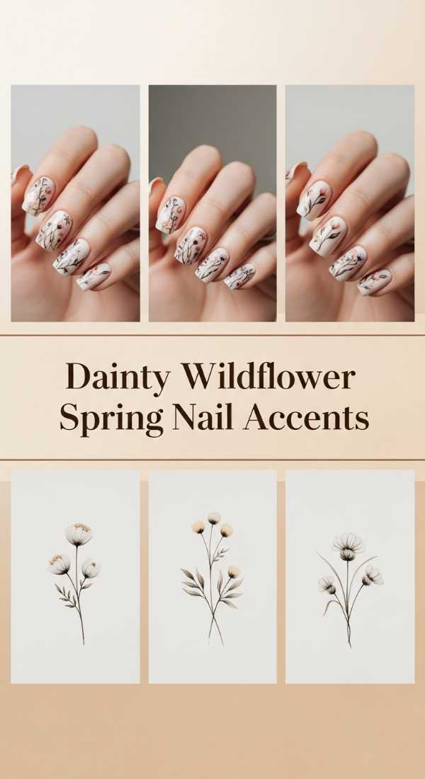 Dainty Wildflower Spring Nail Accents 69e350f88dfd2