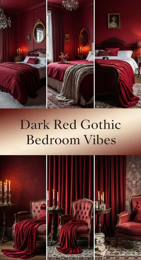 Dark Red Gothic Bedroom Vibes 69e777a9da4f4